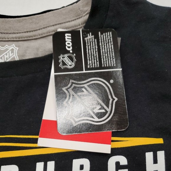 NWT Pittsburgh Penguins NHL Black Long Sleeve T-Shirt Youth Large New With Tags - Picture 4 of 7